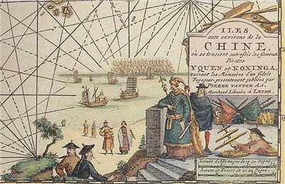 穿綠色衣服那位就是一官aka鄭芝龍（出處：wikipedia）