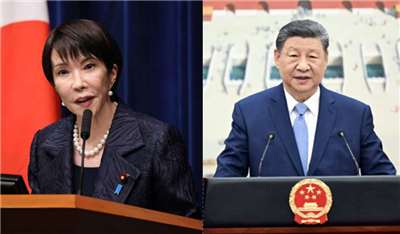 日本媒體報導，日本首相高市早苗(左)與中國國家主席習近平(右)將於APEC峰會期間，於31日進行會談。(美聯社/達志影像、中國共黨官網，央廣合成)