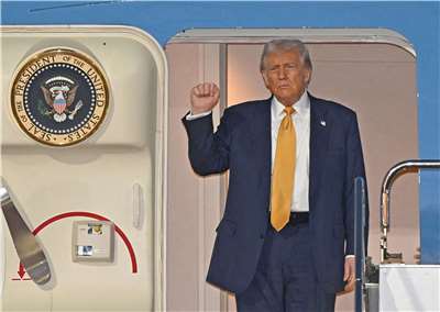 美國總統川普27日抵達日本，展開為期3天的訪問。