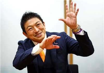 日本參政黨黨魁神谷宗幣(Sohei Kamiya)接受路透社訪問。