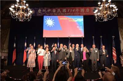 駐芝加哥辦事處6日在芝加哥合眾俱樂部(Union League Club of Chicago)舉行中華民國114年國慶酒會。 (圖:駐芝加哥辦事處)