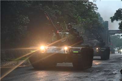 陸軍展開陸勝1號操演。(陸軍司令部提供)
