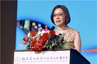 葉非比代表強調，台海和平穩定關乎全球安全，並指出“台灣不只是台灣人的台灣，而是世界的台灣”。（張欣薇攝）