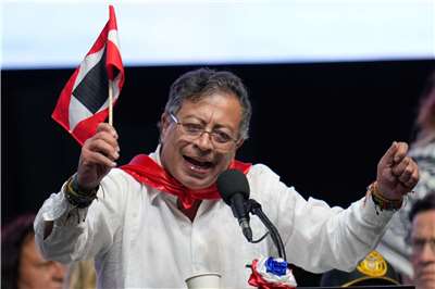 哥倫比亞總統裴卓(Gustavo Petro)。資料照。(美聯社/達志影像)