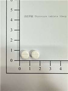 治療甲狀腺機能減退症的「法佐甲錠50微公克」。（圖取自食藥署藥品仿單查詢平台）