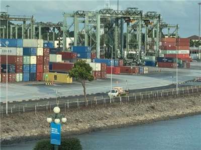 圖為新加坡一處港口。