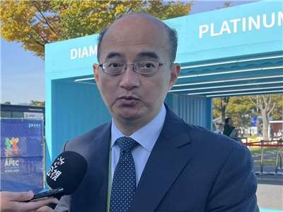 台經院院長張建一表示，台灣半導體先進製程有領先優勢，即便未來美方對半導體課稅，台灣與韓國稅率相同的話，台灣還是比較強。(謝佳興 攝)