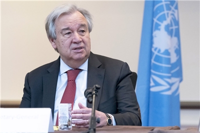 聯合國秘書長古特瑞斯(Antonio Guterres)。資料照片。(UN Photo/Jean-Marc Ferré)
