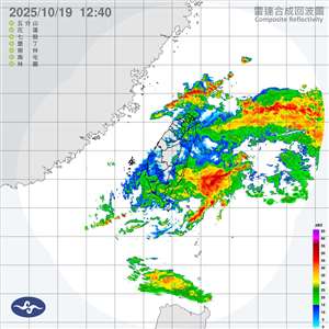 氣象署表示，19日至21日有颱風風神外圍環流共伴降雨，20日和21日降雨最盛，迎風面基隆北海岸、大台北山區、宜蘭地區可能有豪雨等級以上降雨。(翻攝氣象署官網)