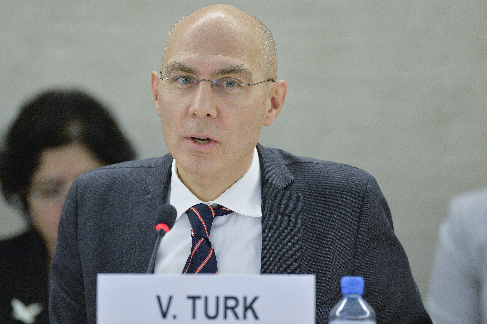 聯合國人權事務高級專員圖克(Volker Turk)。(UN Photo / Jean-Marc Ferré)