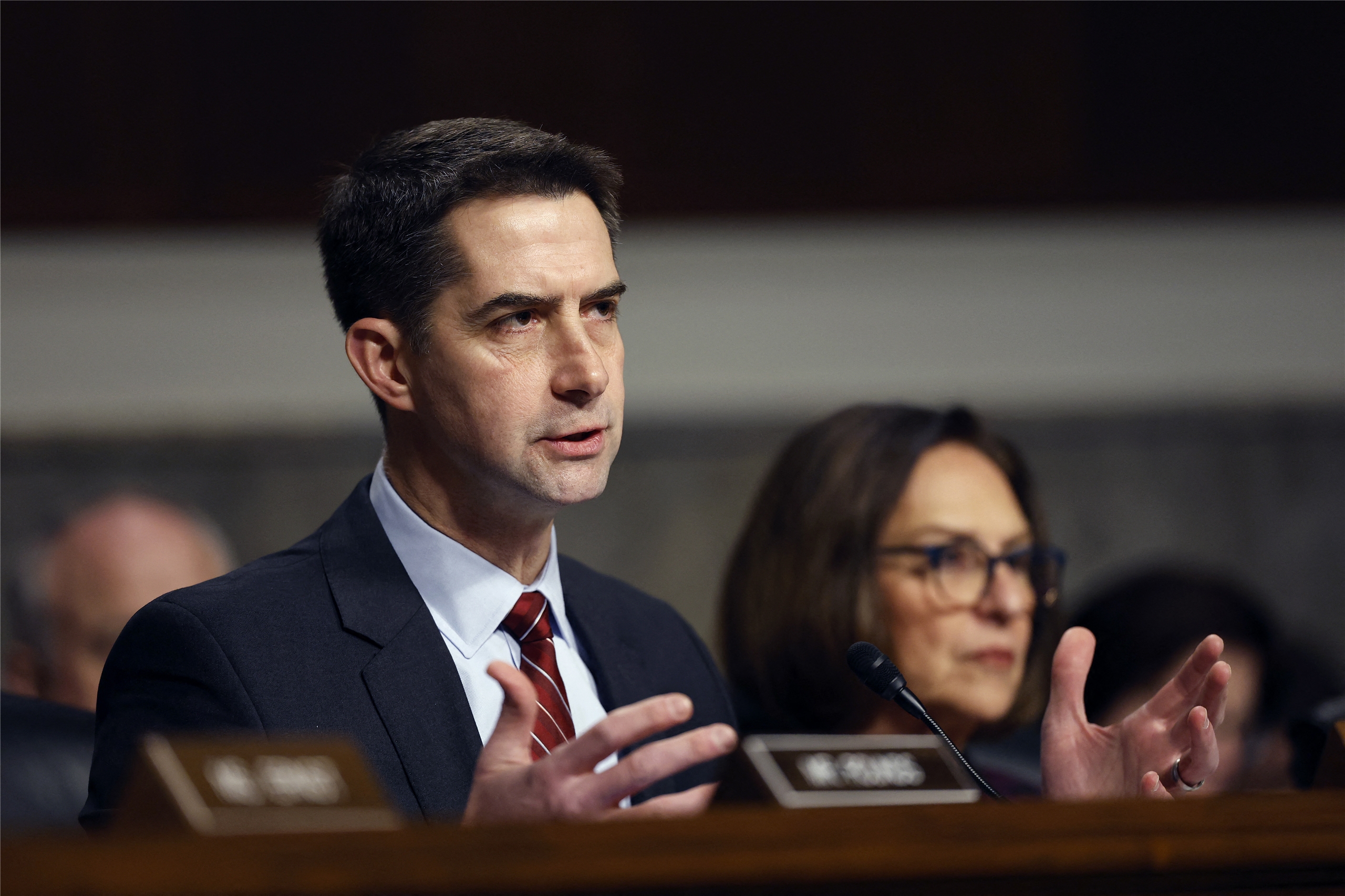 美國共和黨籍聯邦參議員柯頓(Tom Cotton)。