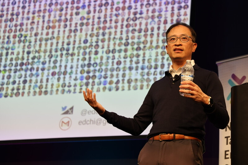 Google DeepMind推動大語言模型的研究副總裁紀懷新擔任美台高科技論壇講者。（NATEA-SV提供）

