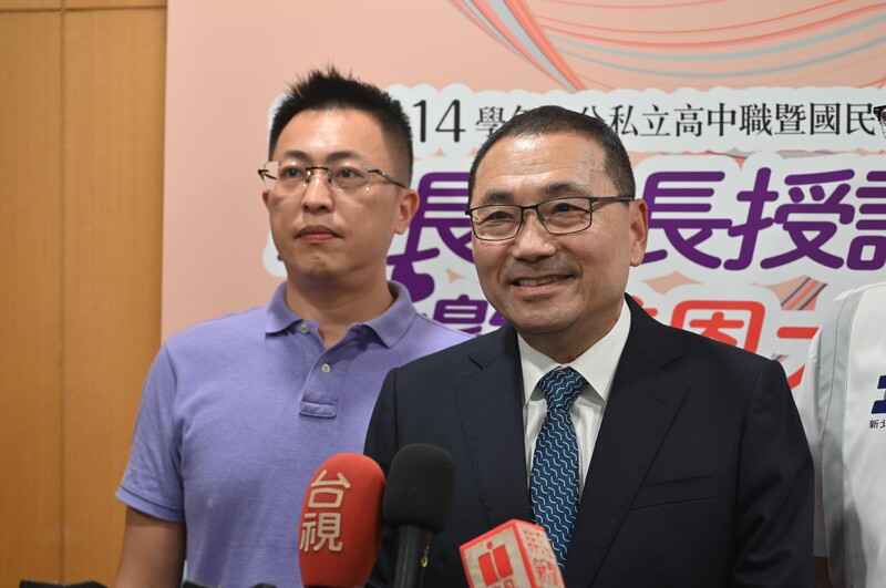 新北市長侯友宜（右）。資料照片。 
