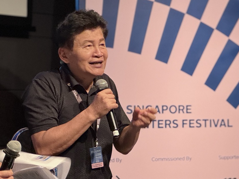 詩人羅智成9日出席在新加坡「藝術之家」（The 
Arts House）舉辦的講座。