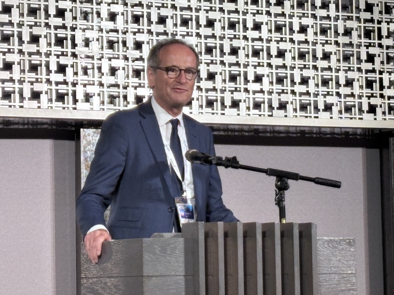 比利時台北辦事處與國際經濟合作協會27日共同舉辦「比利時－台灣科技之夜」，比利時科技產業聯盟
（AGORIA）執行長史戴克思（圖）期望能進一步共同強化供應鏈、價值鏈。 (圖：中央社)