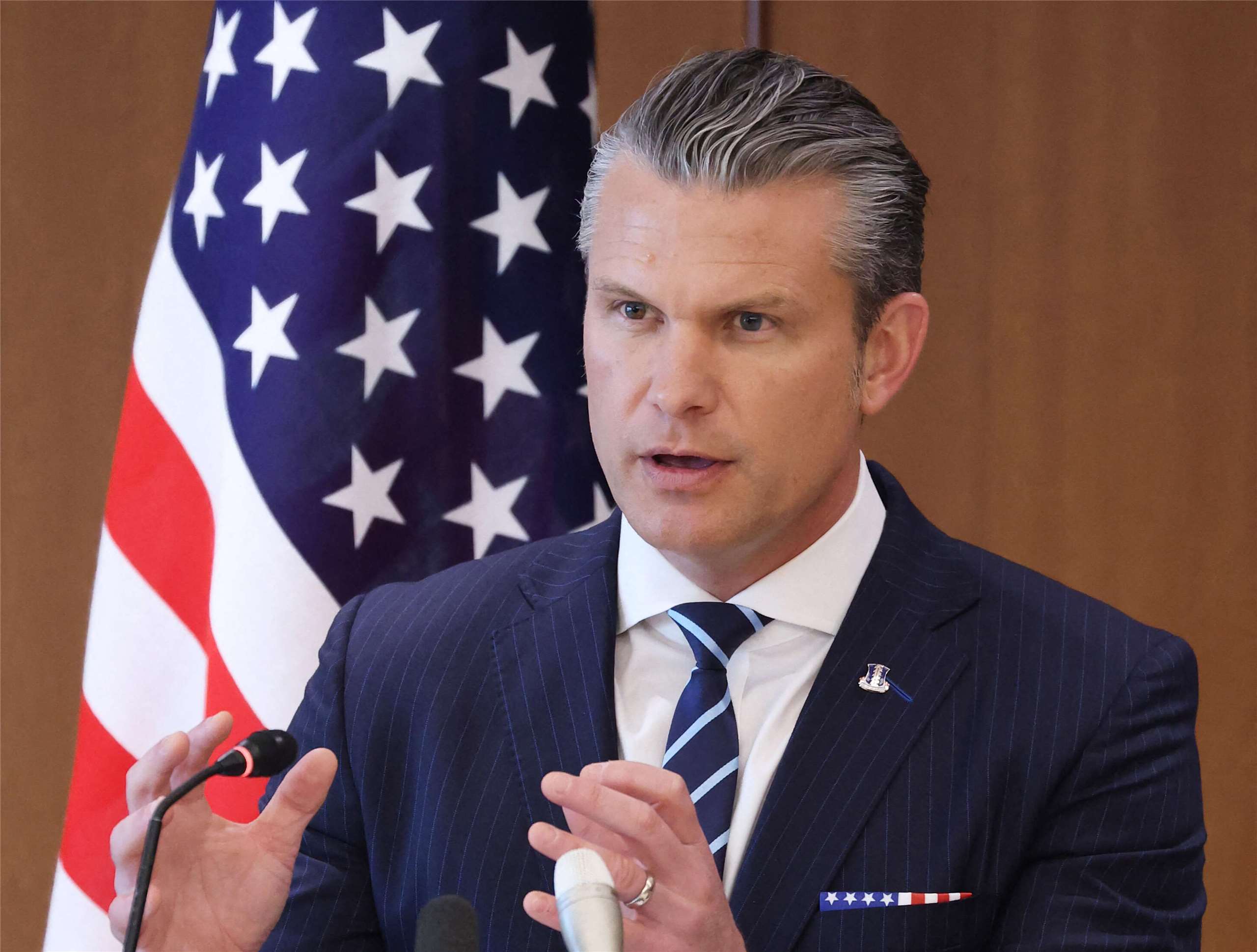 美國國防部長赫格塞斯（Pete Hegseth）。