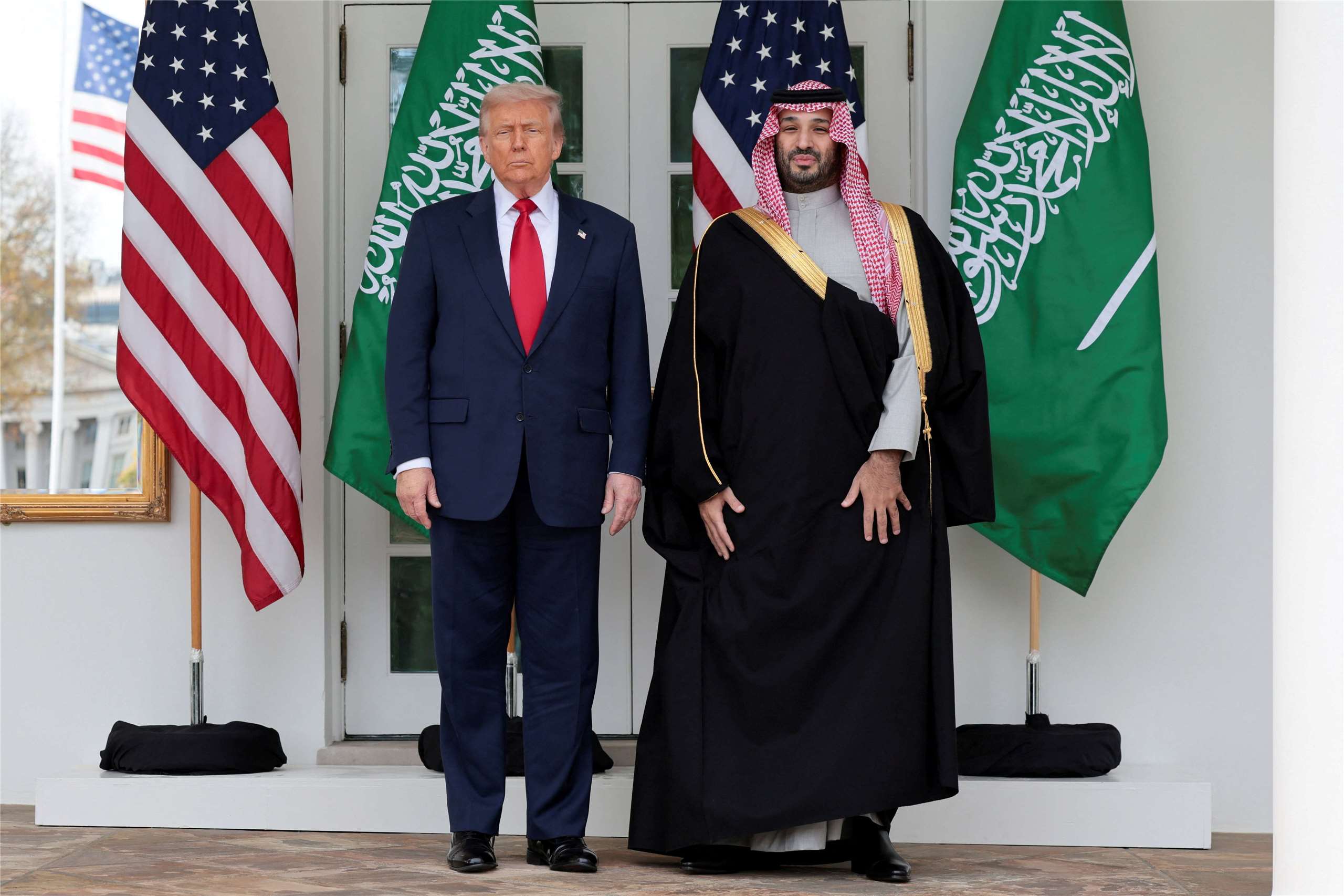 川普18日在白宮接待來訪的沙烏地阿拉伯王儲薩爾曼親王(Crown Prince Mohammed bin Salman)。. 