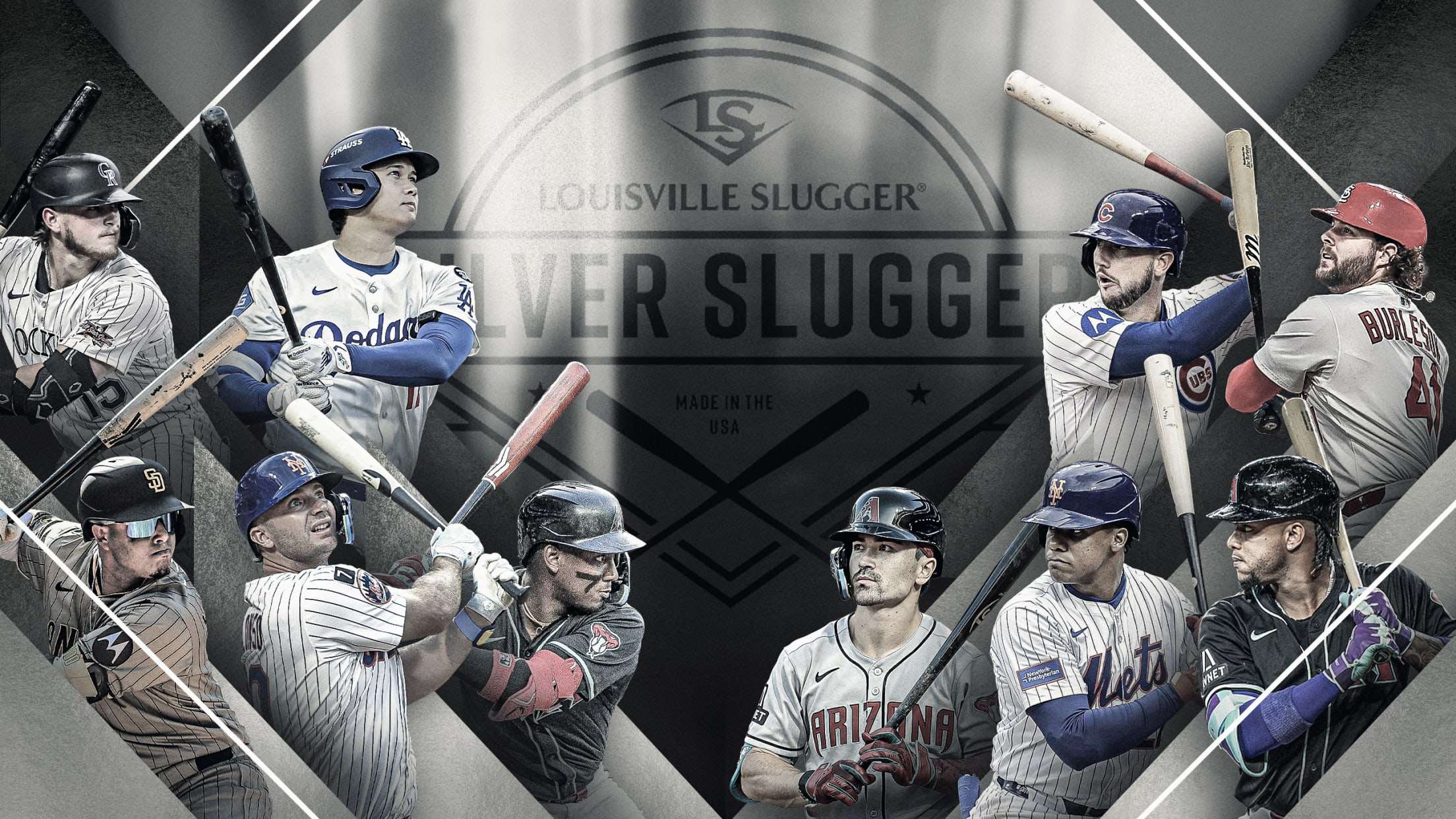 美國職棒大聯盟MLB在6日公布國家聯盟「銀棒獎」（Silver Slugger）名單，洛杉磯道奇日籍球星大谷翔平連續3年獲得銀棒獎。(圖翻攝自MLB官網)