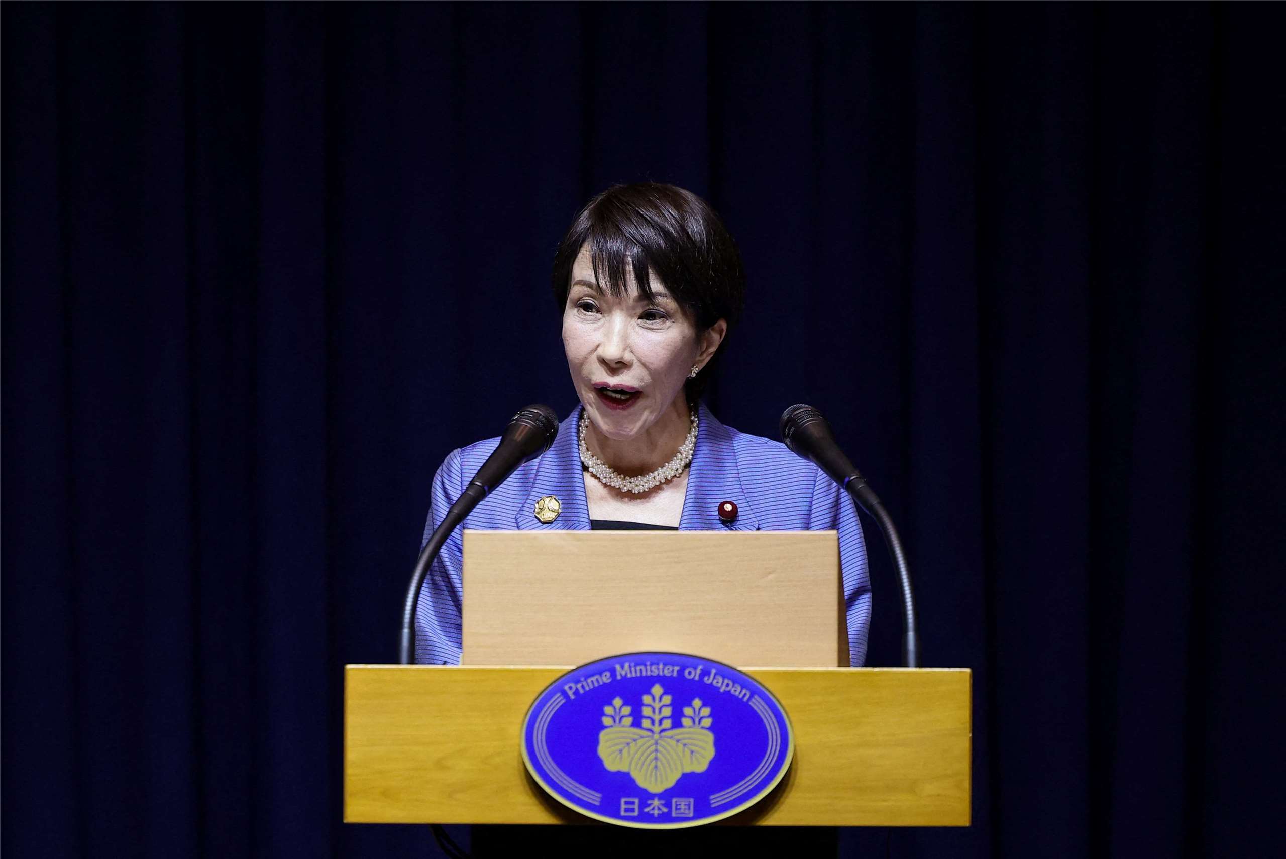 日本首相高市早苗。