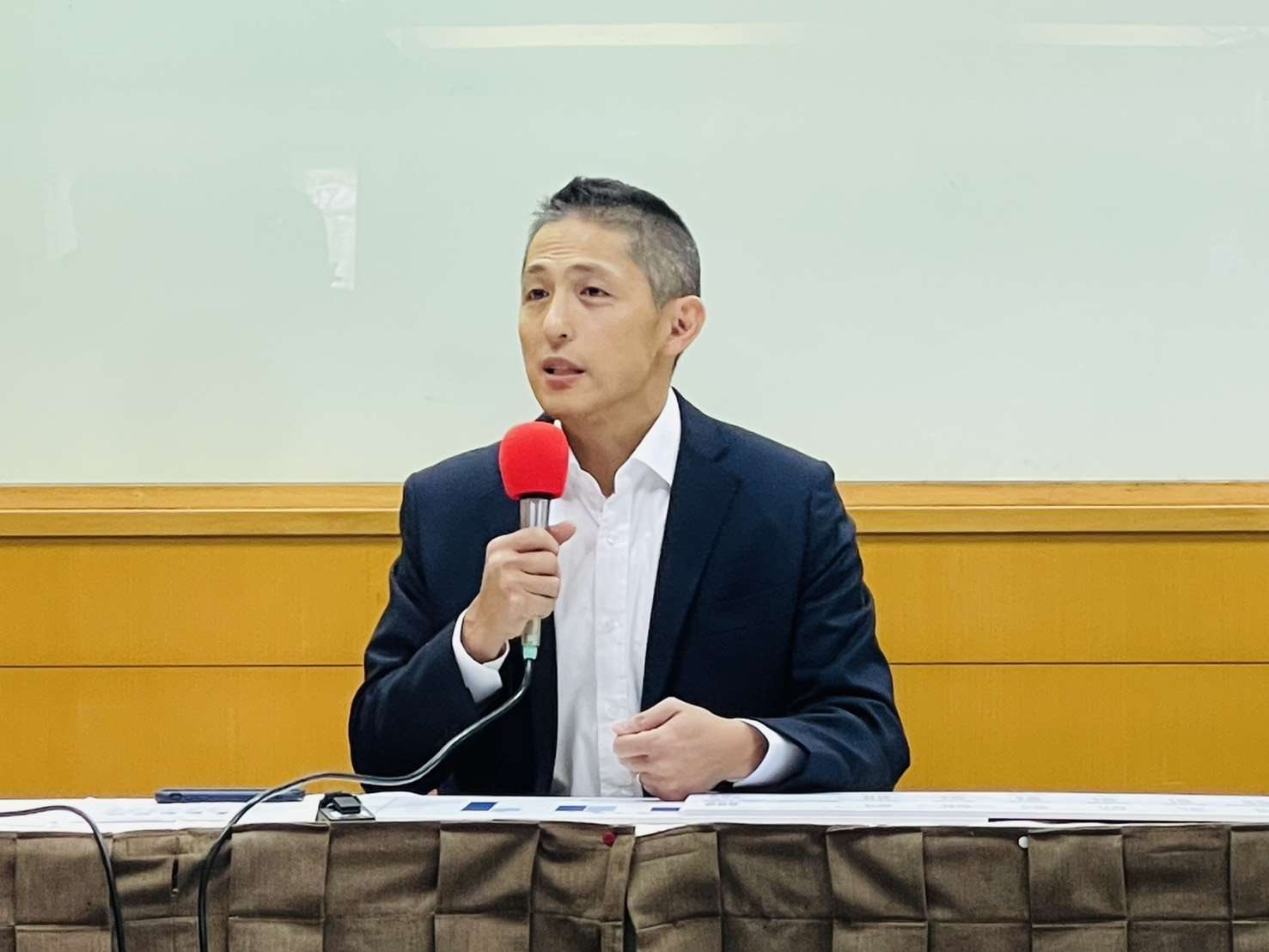 壯闊台灣聯盟創辦人吳怡農。(鄭佑漢 攝)