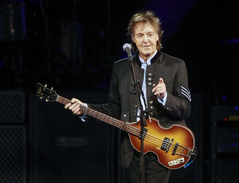 英國傳奇歌手保羅麥卡尼(Sir James Paul McCartney)。資料照片。