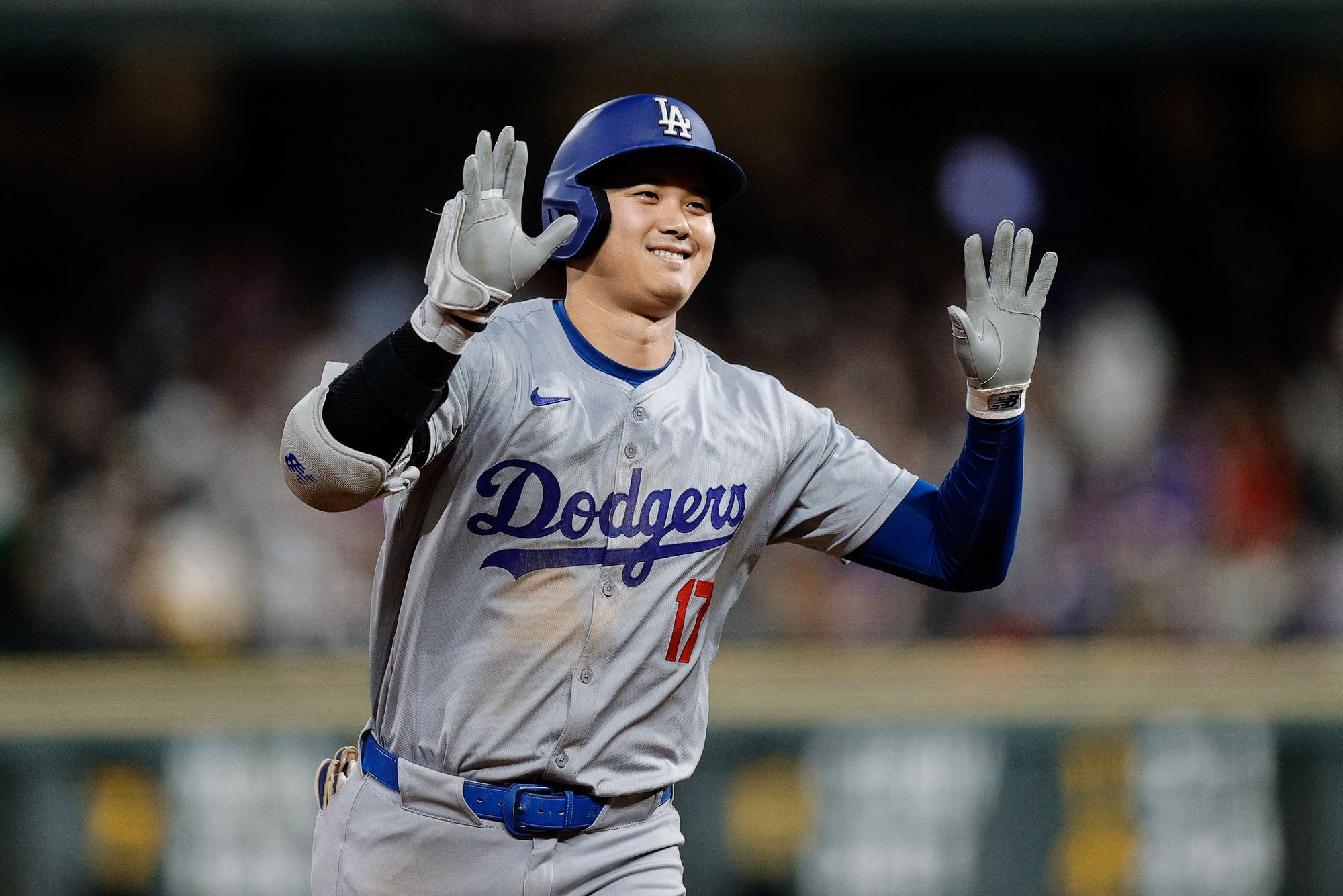 美國職棒大聯盟(MLB)洛杉磯道奇隊(Los Angeles Dodgers)日本球星大谷翔平，資料照片。(路透社/達志影像)