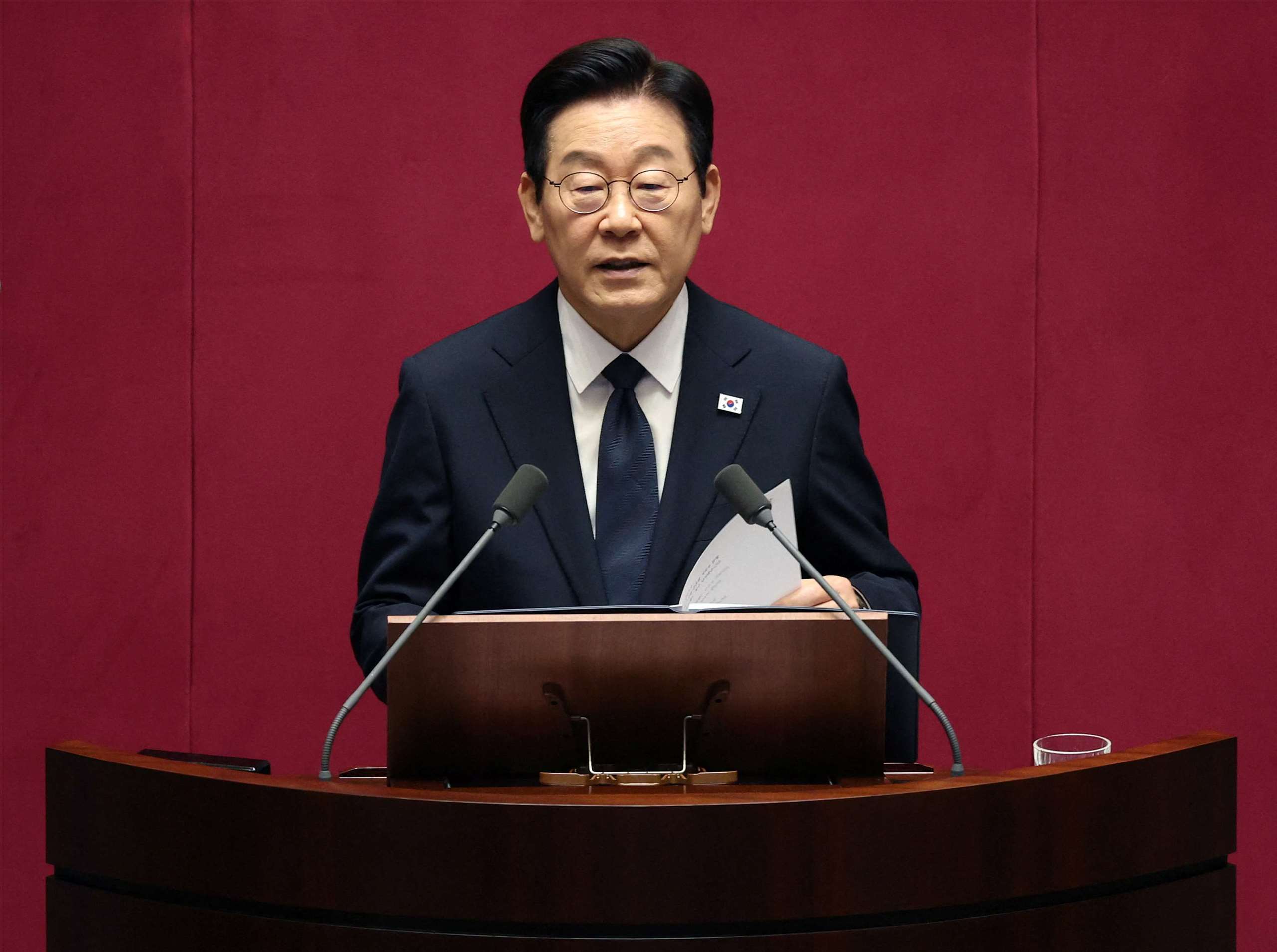 南韓總統李在明(Lee Jae Myung)。(RT/達志影像)