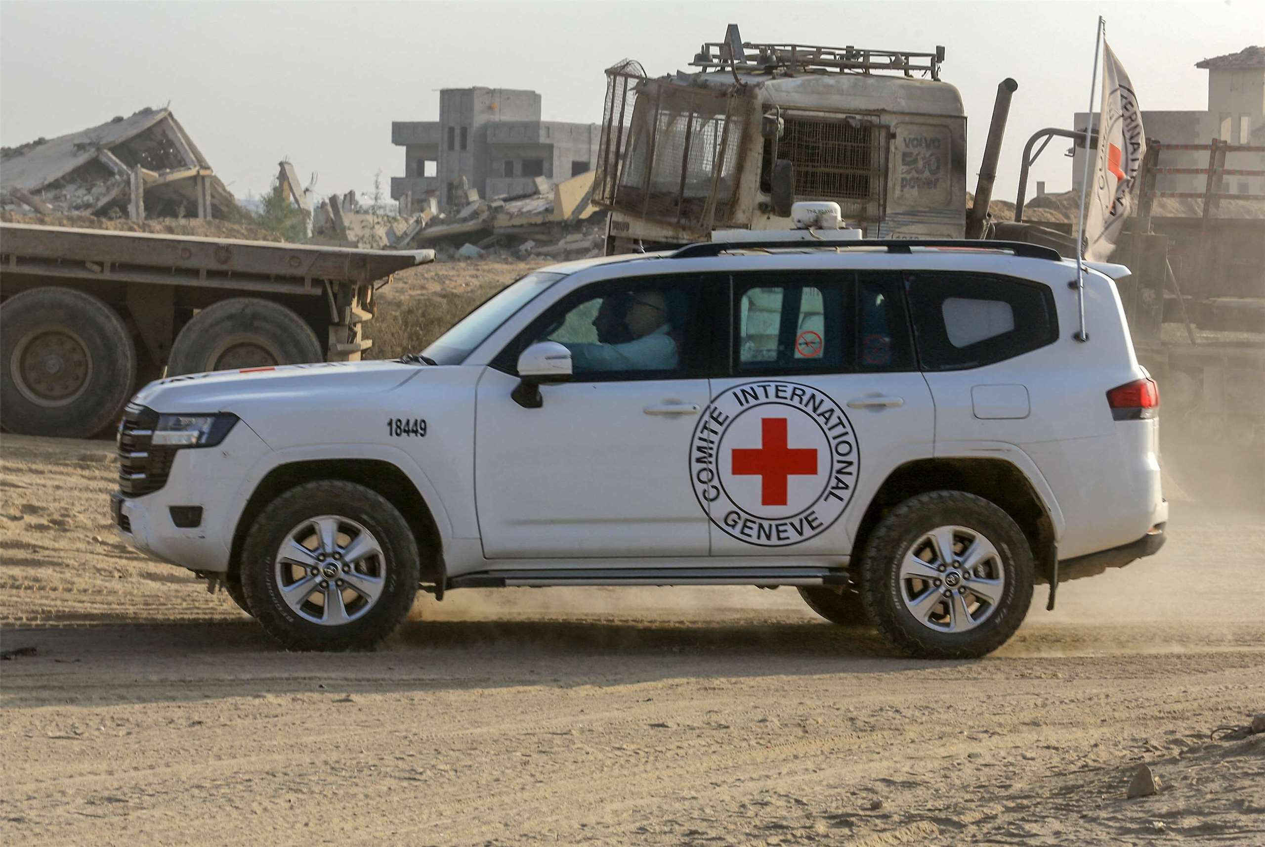 以色列13日表示，已經透過紅十字會收到一具人質遺體。(資料照片) 