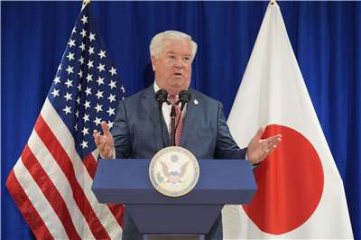 美國駐日本大使葛拉斯(George Glass) 。資料照片。