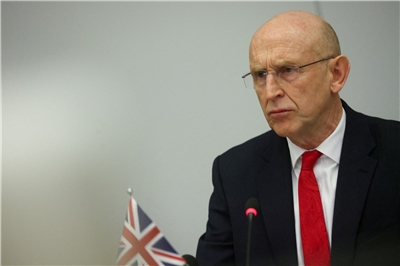 英國國防大臣希利(John Healey)。資料照片