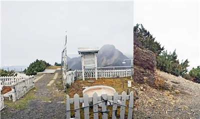 氣象署20日表示，玉山氣象站在中午12時25分觀測到玉山初雪降臨。合成照。(翻攝報天氣 - 中央氣象署臉書)