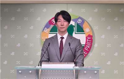 民進黨發言人吳崢（劉玉秋攝）