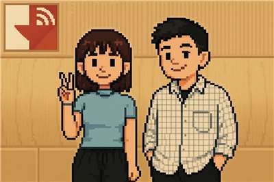 來賓小楊（左）與主持人內克