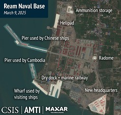 中國「一帶一路」在柬埔寨獲得回應，最新雲壤海軍基地與正興建的湄公河德崇扶南運河都有中國出資。柬國需外力協助基礎建設，中國則想增加南海影響力。學者指出，中國在不同水域導致的衝突，都有同一目標，即確保其霸權地位。（布蘭丁提供）
