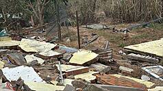 越南西南部林同省近日豪雨，使得山區道路坍方、房屋倒塌，不少民眾被迫撤離、無家可歸。旅越台灣人發起募款、募物資活動，獲積極響應。（越南台商總會提供）