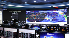 福衛八號首顆衛星「齊柏林」29日凌晨升空，並於台灣時間清晨5時4分順利入軌。國家太空中心表示，齊柏林衛星於清晨5時34分首度與位在挪威海外地面站通聯，通聯時間11分51秒，初步確認衛星健康。
（國家太空中心提供）