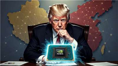 川普考慮對中開放H200晶片 專家示警恐將縮短美中AI科技差距(AI示意圖)