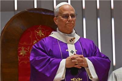 羅馬天主教教宗良十四世（Pope Leo XIV）主持彌撒。