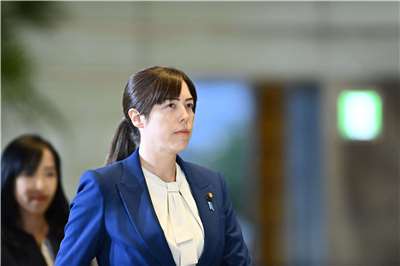 日本經濟安保大臣小野田紀美。(AFP)