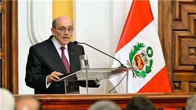 秘魯外交部長齊拉(Hugo de Zela)。資料照片。(X平台)