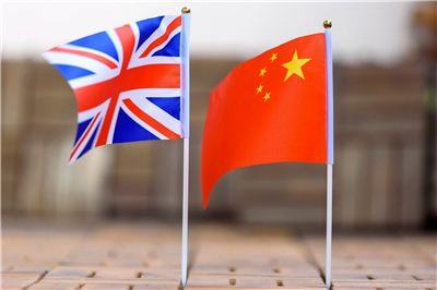 英中關係。示意圖。 