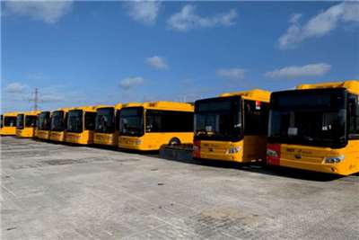 丹麥最大的公共運輸公司Movia採購的中國宇通電動巴士。(維基百科)