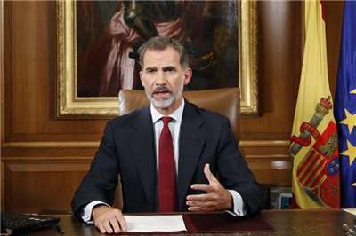 西班牙國王菲利佩六世(Felipe VI)。 (AFP)