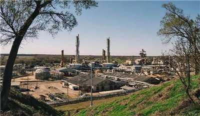 CF工業位於雅柔市（Yazoo City）北方工廠發生無水氨外洩事件。（翻攝 CF Industries 網站）