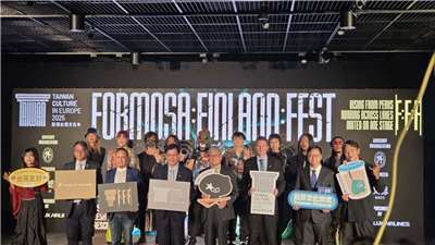 為響應「2025歐洲台灣文化年」，文化總會號召血肉果汁機、恆月三途及邀請駐芬蘭大使林昶佐所屬的閃靈樂團，將於27日前往全世界金屬樂團密度最高的芬蘭，舉辦「F:F:F－Formosa : Finland : Fest.」音樂節。（劉玉秋攝）