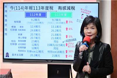 財政部賦稅署署長宋秀玲。(圖/行政院提供)