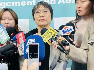 內政部長劉世芳25日出席「2025突發性重大天然災害危機處理及應變管理國際研討會」。(鄭佑漢 攝)