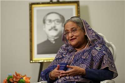 逃亡印度的孟加拉前總理哈希納(Sheikh Hasina)被判死刑。(檔案照)