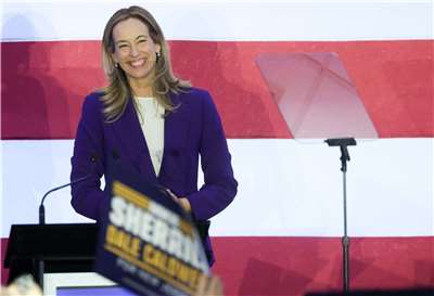 民主黨聯邦眾議員薛洛(Mikie Sherrill)4日在紐澤西州州長選舉勝出。