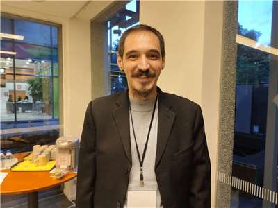 台灣民主基金會訪問學人艾禾認為深偽技術未來可能成為中國介入台灣政治與選舉的工具。(王韋婷攝)